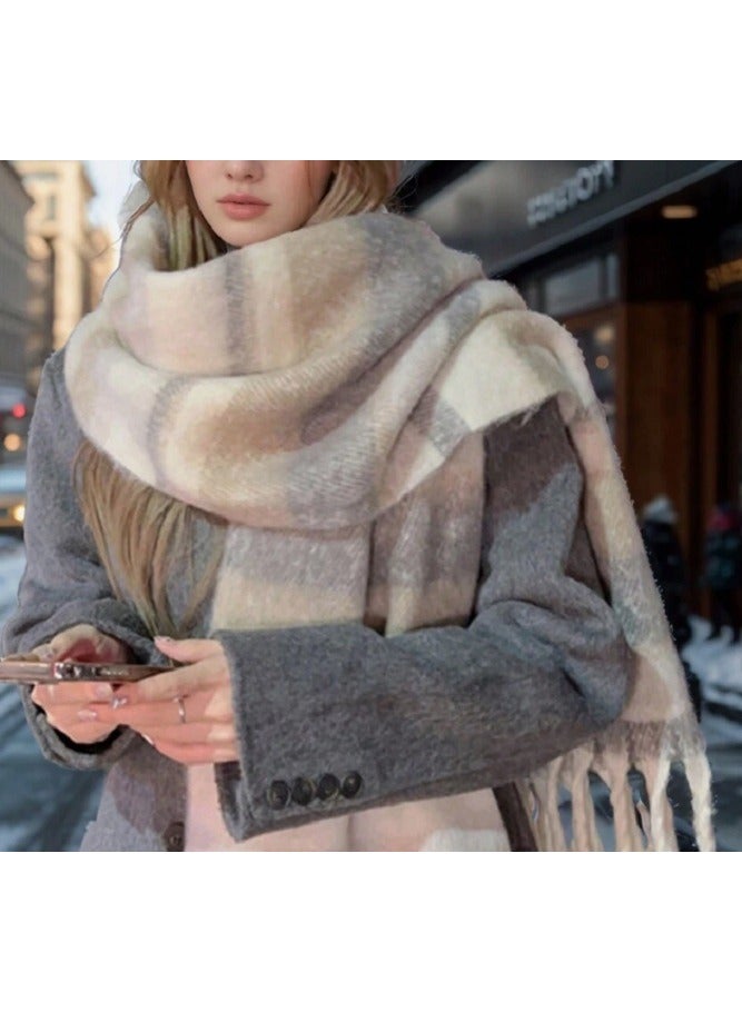 Shein 1pc Cute & Fashionable High-Quality Ambient Scarf , New Autumn/Winter Faux Cashmer - Image 5